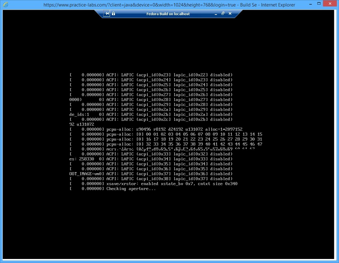 Practice Labs screenshot.
